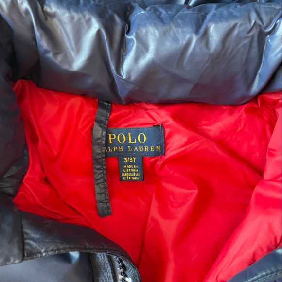 Polo by Ralph Lauren Red and Black Puffer Jacket - Picture 5 of 6